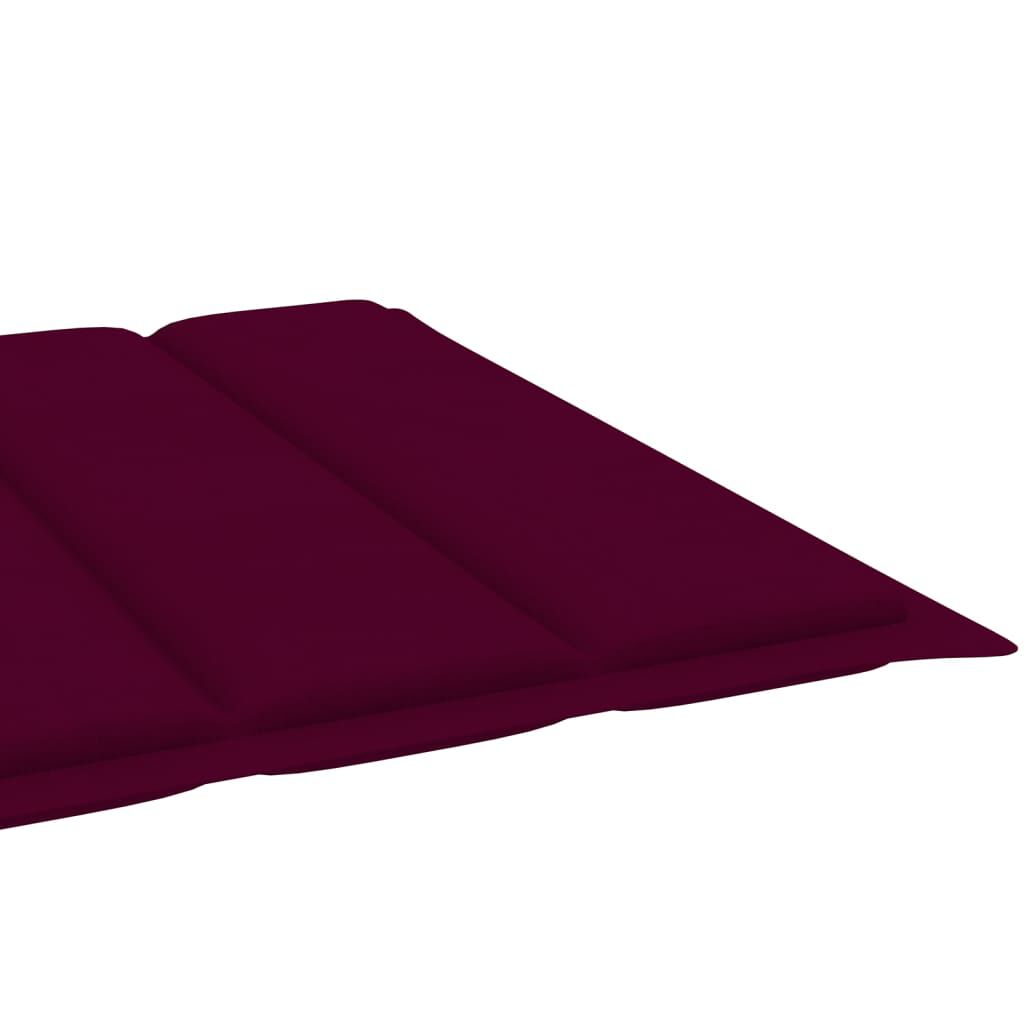 vidaXL Garden Sun Lounger with Cushion Solid Acacia Wood