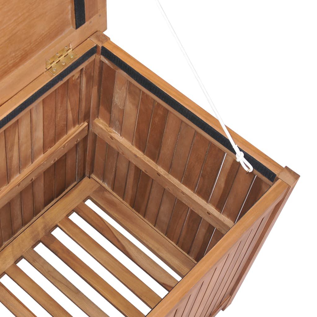 vidaXL Garden Storage Box 120x50x58 cm Solid Teak Wood