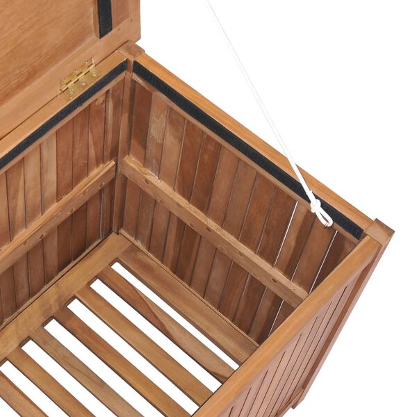 vidaXL Garden Storage Box 120x50x58 cm Solid Teak Wood