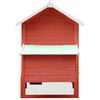 vidaXL Chicken Cage Red 170x81x110 cm Solid Pine & Fir Wood