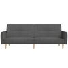 vidaXL 2-Seater Sofa Bed Dark Grey Fabric