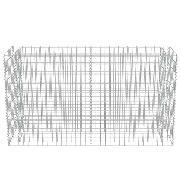 vidaXL Gabion Raised Bed Galvanised Steel 180x50x100 cm
