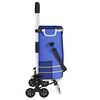 vidaXL Shopping Trolley Folding Blue 47 x 39 x 100.5 cm Oxford fabric