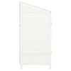 vidaXL Garden Shed White 55x52x112 cm Solid Wood Fir