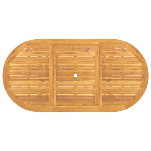 vidaXL Extending Garden Table 110-160x80x75 cm Solid Wood Teak