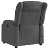 vidaXL Electric Massage Recliner Chair Dark Grey Fabric