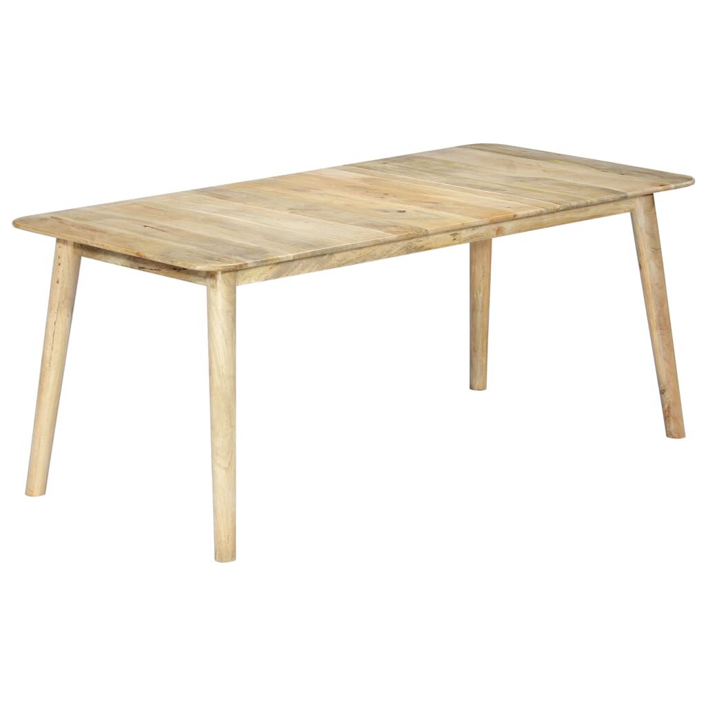 vidaXL Dining Table 180x90x76 cm Solid Mango Wood