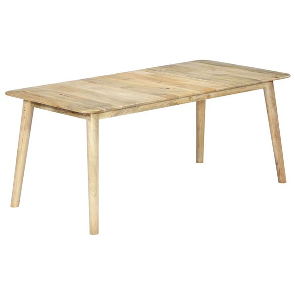 vidaXL Dining Table 180x90x76 cm Solid Mango Wood