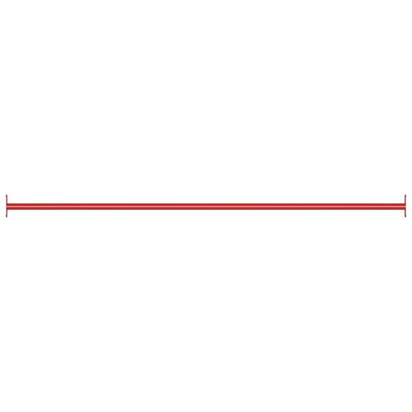 vidaXL Turning Bar 125 cm Steel Red