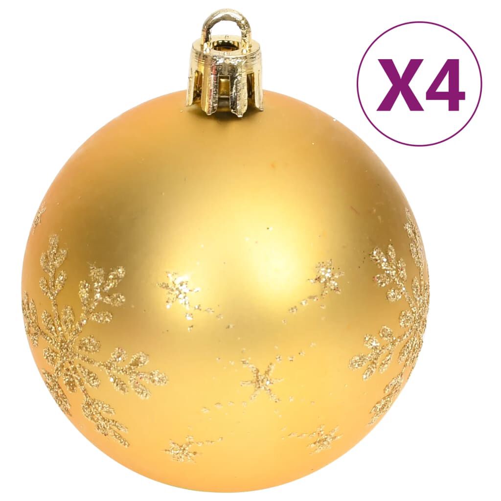 vidaXL 70 Piece Christmas Bauble Set Gold and Red