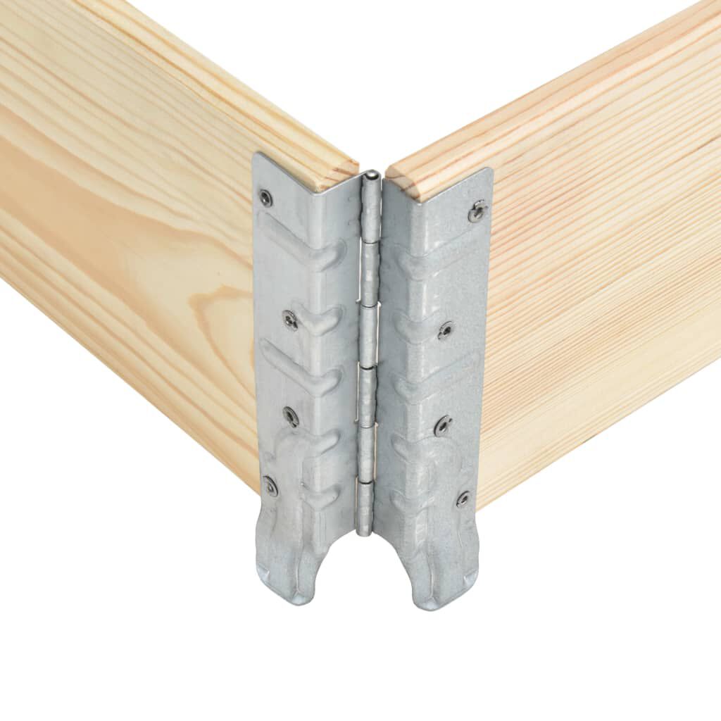 vidaXL Pallet Collar 60x80 cm Solid Pine Wood