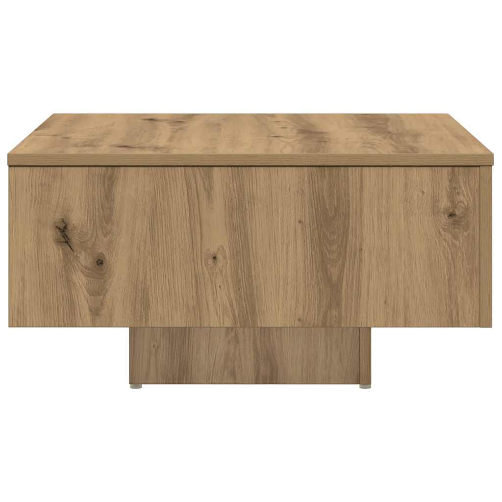 vidaXL Coffee Table Artisan Oak 60x60x31.5 cm Engineered Wood