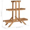 vidaXL Plant Stand 83x25x83 cm Firwood