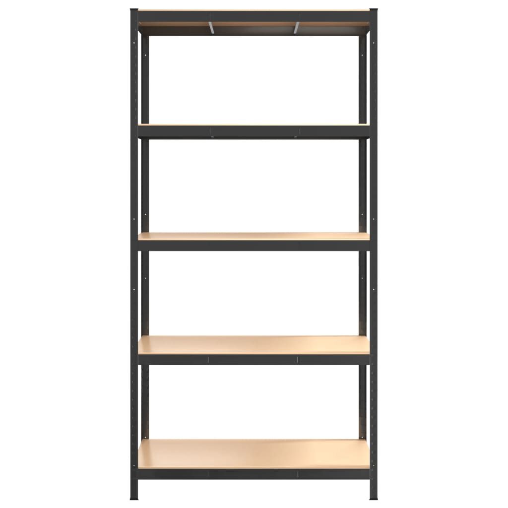 vidaXL 5-Layer Storage Shelf Anthracite Steel&Engineered Wood