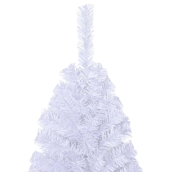 vidaXL Artificial Christmas Tree with Thick Branches White 150 cm PVC