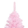vidaXL Artificial Pre-lit Christmas Tree with Ball Set Pink 150 cm PVC