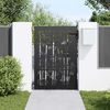 vidaXL Garden Gate 85x150 cm Corten Steel Bamboo Design