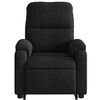 vidaXL Electric Stand up Massage Recliner Chair Black Microfibre Fabric