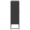 vidaXL Highboard Black 68.5x38.5x123.5 cm Steel