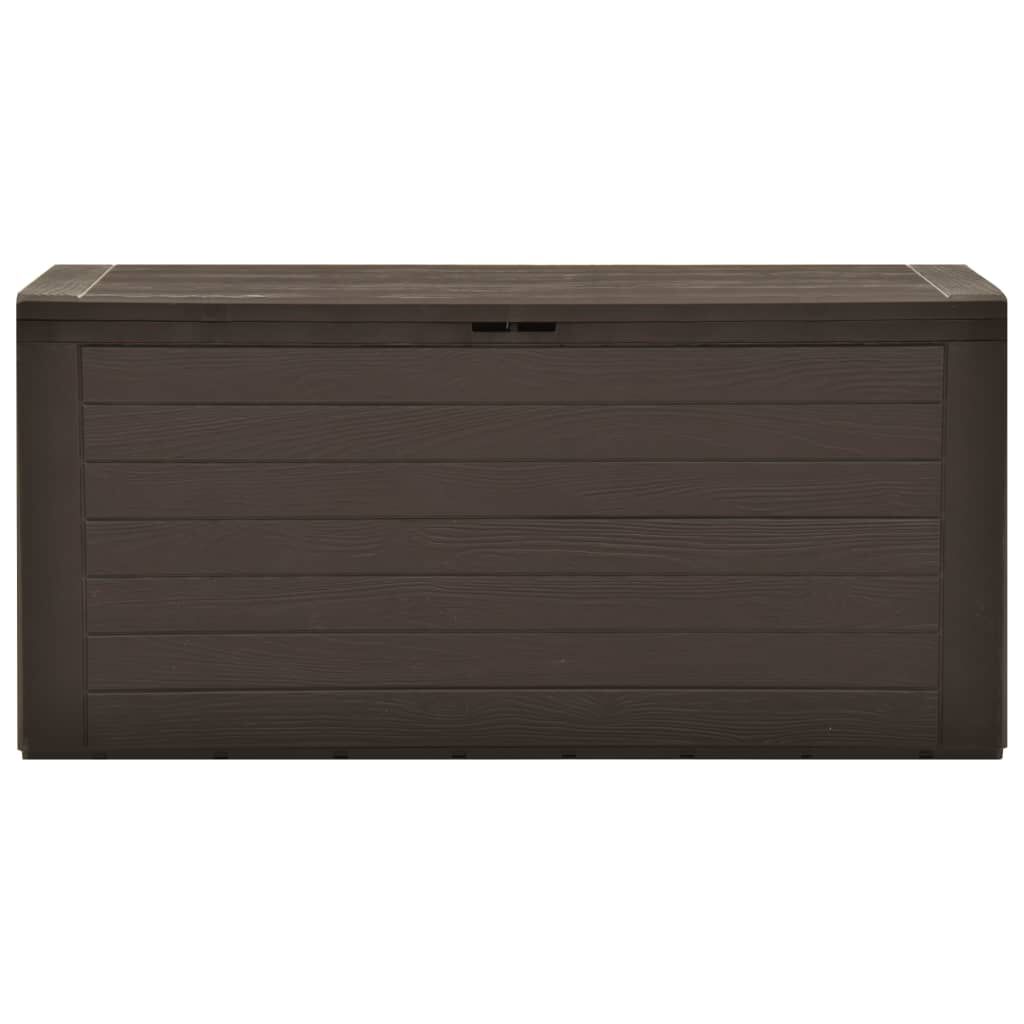 vidaXL Garden Storage Box Brown 116x44x55 cm