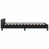vidaXL Bed Frame without Mattress Black Twin XL Faux Leather