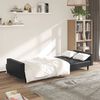 vidaXL 2-Seater Sofa Bed Black Faux Leather