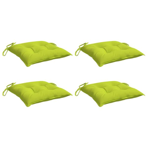 vidaXL Pallet Cushions 4pcs Bright Green 50x50x7 cm Oxford Fabric