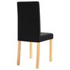 vidaXL Dining Chairs 2 pcs Black Fabric