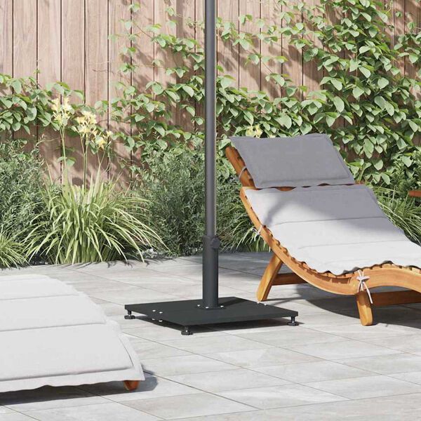 vidaXL Outdoor Umbrella Bases Black 45 x 45 x 31 cm Steel