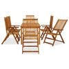 vidaXL 7 Piece Outdoor Dining Set Solid Acacia Wood
