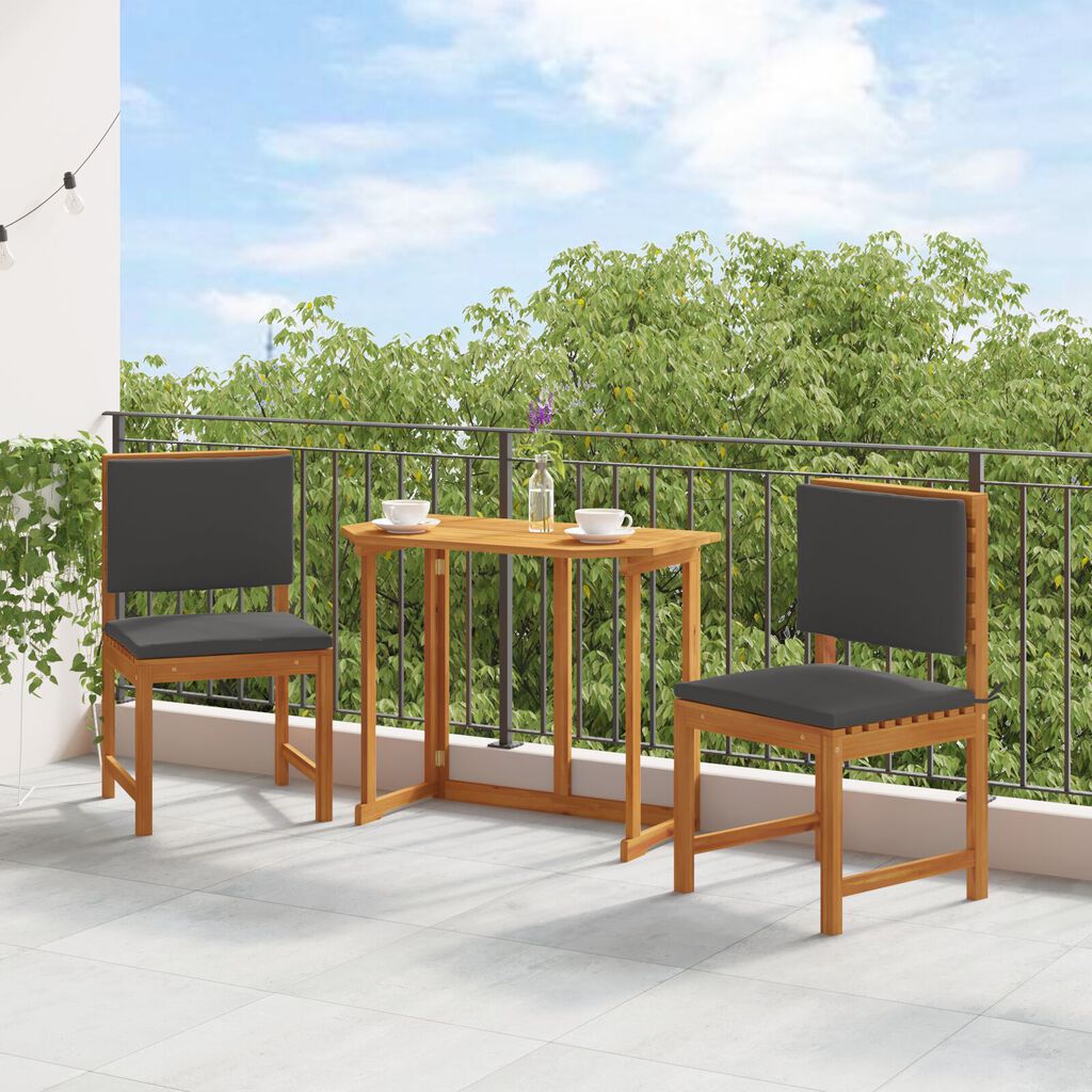 vidaXL Garden Chair 2 pcs Brown 50 x 50 x 91cm Solid Acacia wood