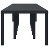 vidaXL Garden Table Anthracite 400 x 100 x 73 cm Poly Rattan