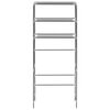 vidaXL 3-Tier Storage Rack over Laundry Machine Silver 69x28x169 cm