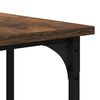 vidaXL Desk Smoked Oak 139x139x75 cm Engineered Wood