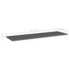vidaXL Bookshelf Boards 8 pcs High Gloss Grey 100x30x1.5 cm Engineered Wood