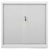 vidaXL Sliding Door Cabinet Grey 90x40x90 cm Steel
