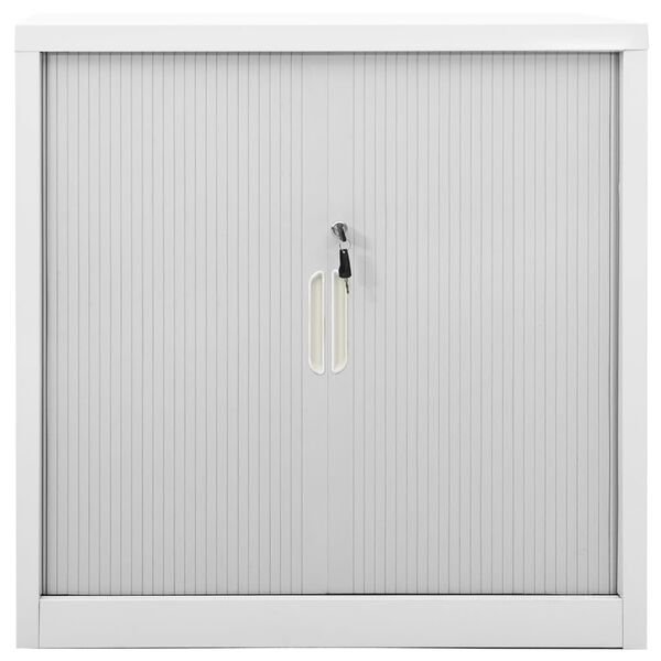 vidaXL Sliding Door Cabinet Grey 90x40x90 cm Steel