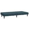 vidaXL 2-Seater Sofa Bed Black Velvet