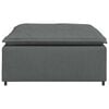 vidaXL Modular Sofa Footstool Module Dark Grey 100x100x48 cm