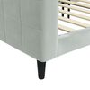vidaXL Day Bed without Mattress Light Grey 100x190 cm Velvet
