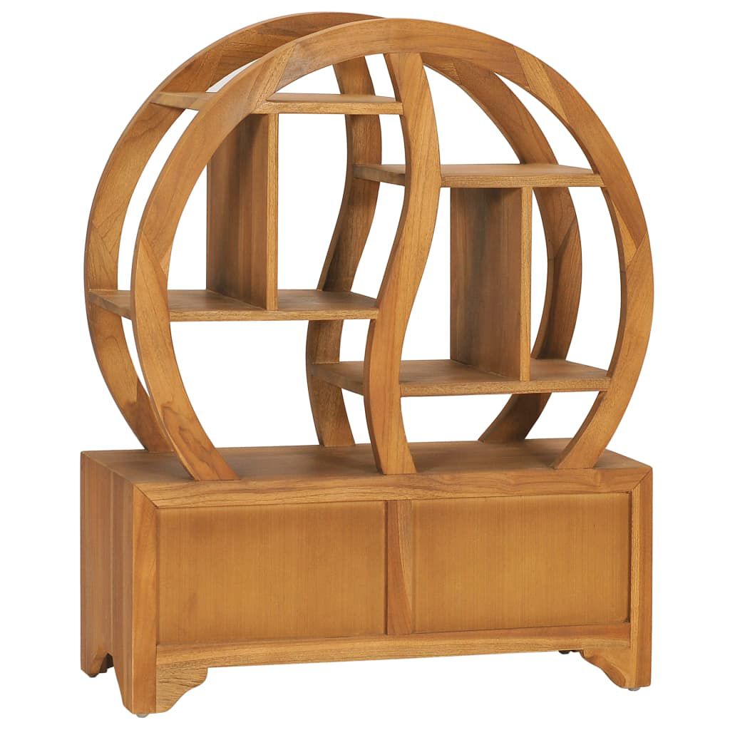 vidaXL Cabinet with Yin Yang Shelf 68x26x83 cm Solid Teak Wood