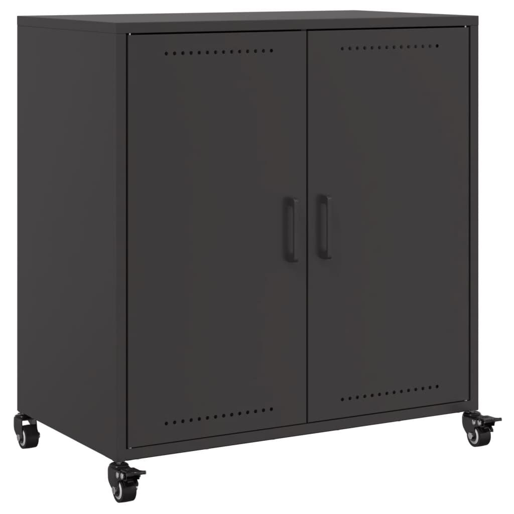 vidaXL Sideboard Black 68.5x39x72 cm Steel