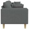 vidaXL Fabric Sofa with Cushion Dark Grey 208 cm Fabric