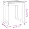 vidaXL Bathroom Stool 40x30x46 cm Solid Wood Walnut