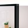 vidaXL Interior Door Black 83x201.5 cm Tempered Glass&Aluminium