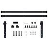 vidaXL Mini Sliding Cabinet Door Kit Carbon Steel 183 cm