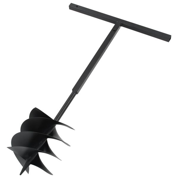 vidaXL Ground Drill with Handle 250 mm with Extension Tube 12 m Steel