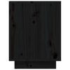 vidaXL Shoe Cabinet Black 60x34x45 cm Solid Wood Pine