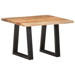 vidaXL Coffee Table with Live Edges 60x60x40 cm Solid Acacia Wood