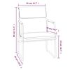 vidaXL Lounge Chair Dark Grey 55x64x80 cm Fabric